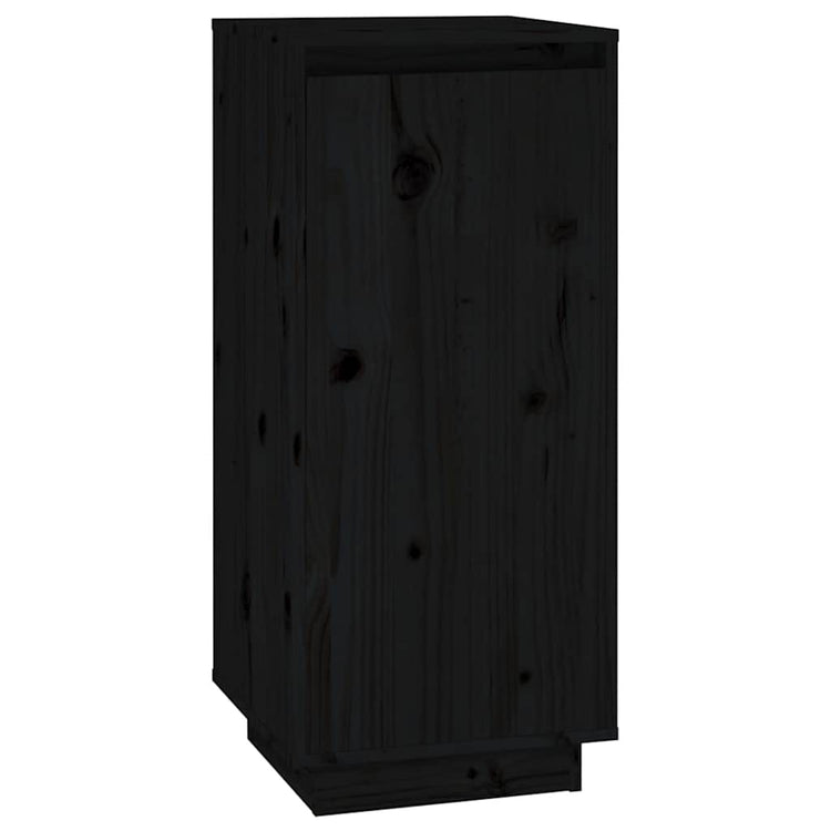 Vidaxl Schuhschrank 35x35x80 cm Festkiefer schwarz