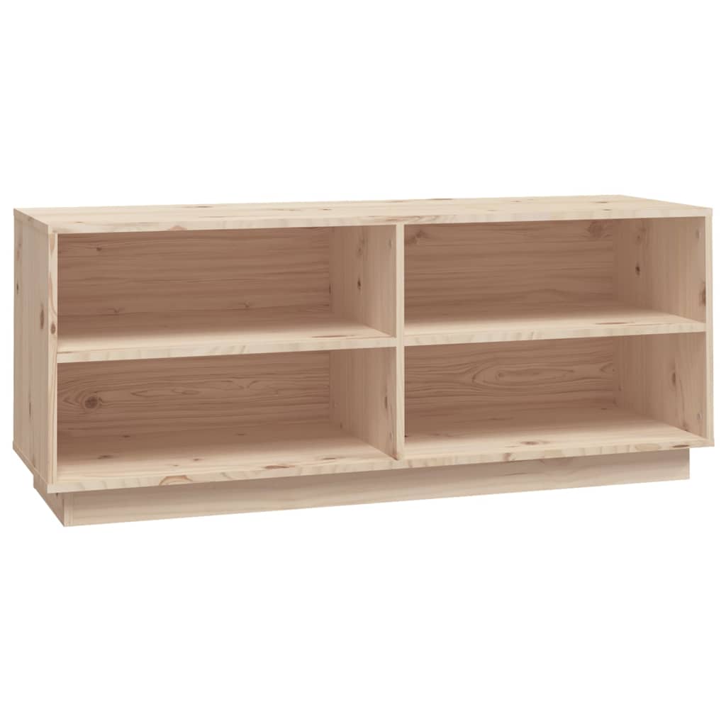 Vidaxl -Schuhschrank 110x34x45 cm Festkiefer