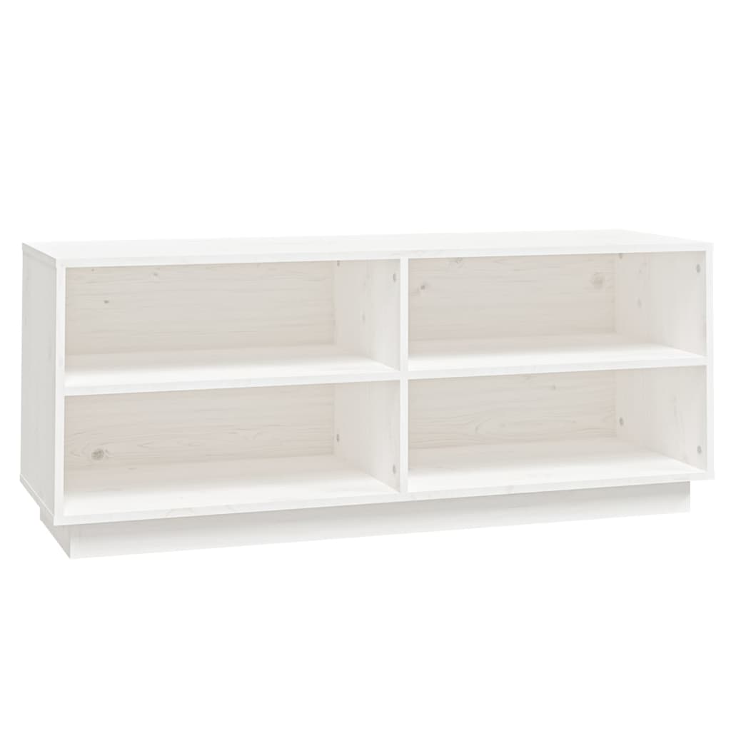 Vidaxl Schuhschrank 110x34x45 cm Festkiefer weiß