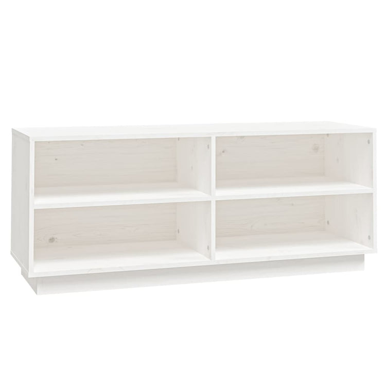 Vidaxl Schuhschrank 110x34x45 cm Festkiefer weiß