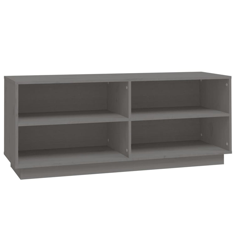 Vidaxl -Schuhschrank 110x34x45 cm Festkieferngrau