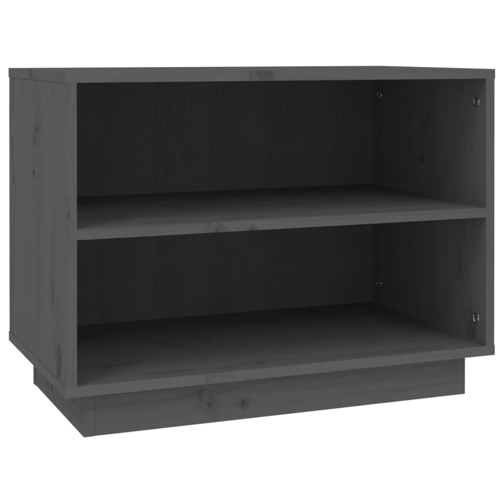 Vidaxl -Schuhschrank 60x34x45 cm Festkieferngrau