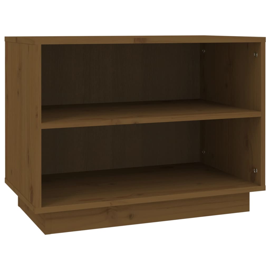 Vidaxl Schuhschrank 60x34x45 cm Festkiefer Honigbraun