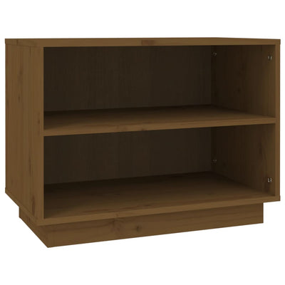 Vidaxl Schuhschrank 60x34x45 cm Festkiefer Honigbraun