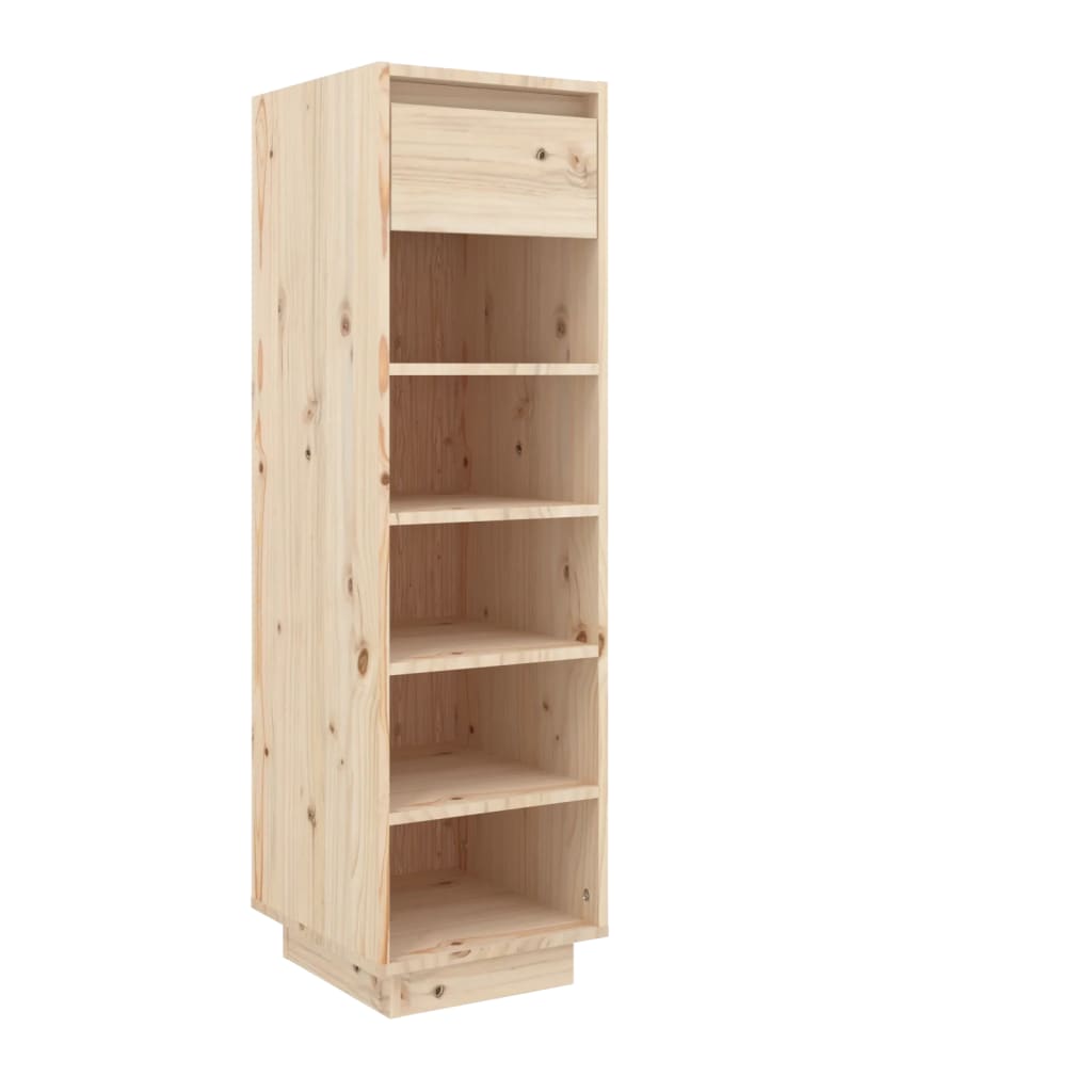 Vidaxl -Schuhschrank 30x34x105 cm Festkiefer