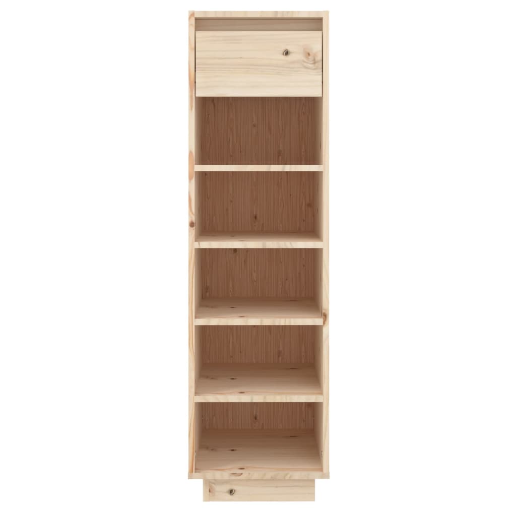 Vidaxl -Schuhschrank 30x34x105 cm Festkiefer
