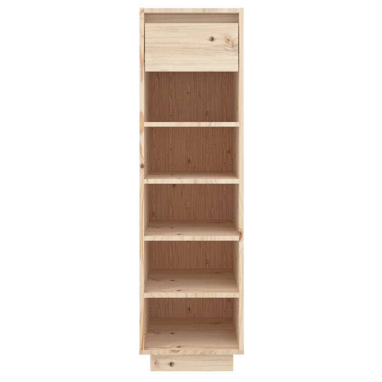 Vidaxl -Schuhschrank 30x34x105 cm Festkiefer