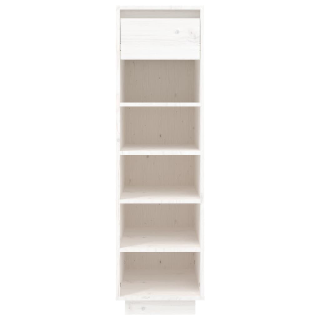 Vidaxl Schuhschrank 30x34x105 cm Festkiefer weiß