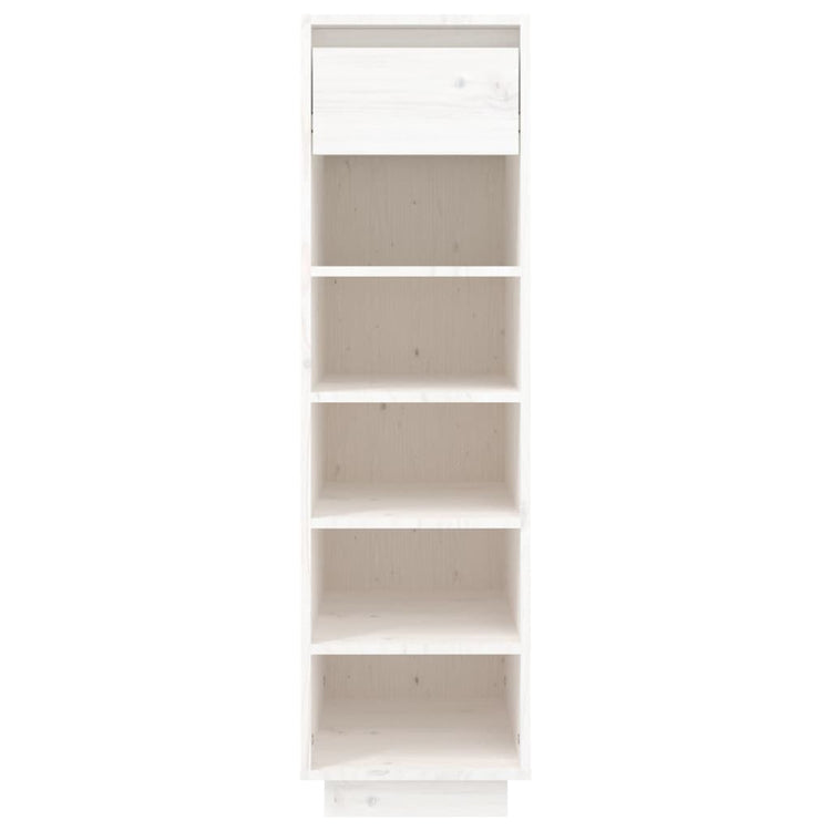 Vidaxl Schuhschrank 30x34x105 cm Festkiefer weiß