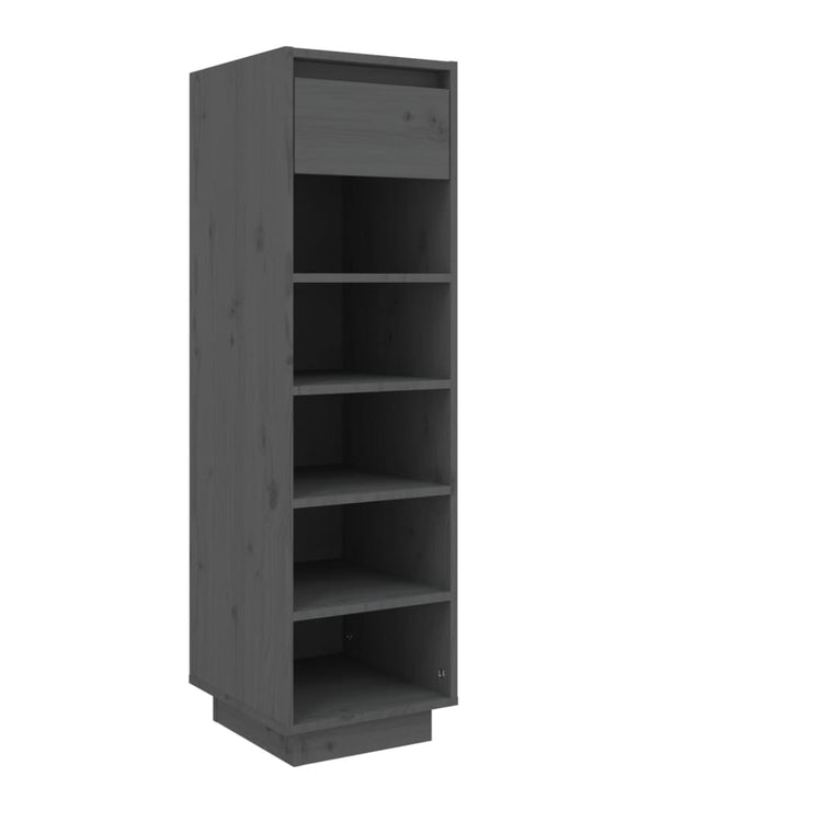 Vidaxl Schuhschrank 30x34x105 cm Festkiefergrau