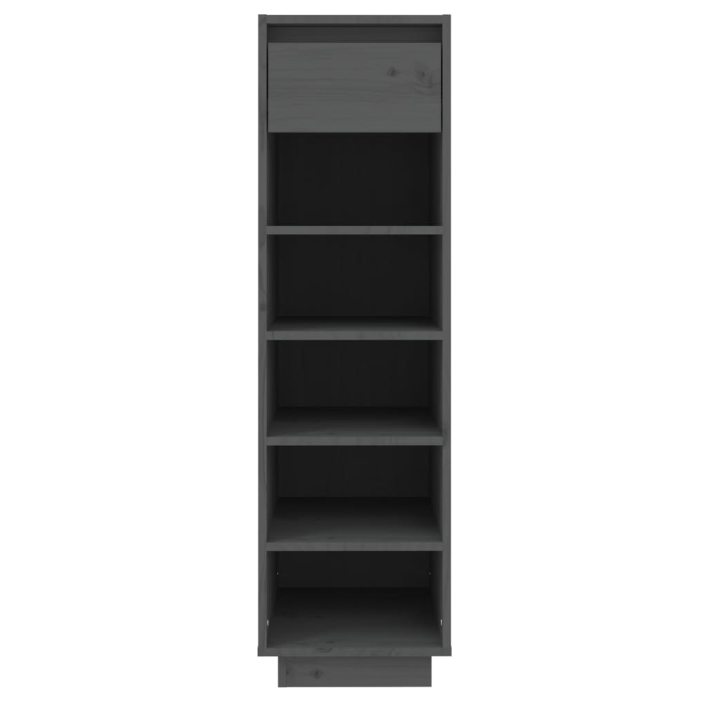 Vidaxl Schuhschrank 30x34x105 cm Festkiefergrau