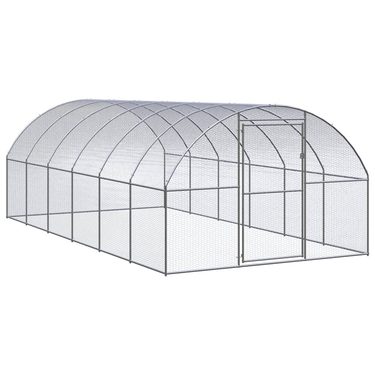 Vidaxl Chicken Run 3x6x2 m verzinkter Stahl