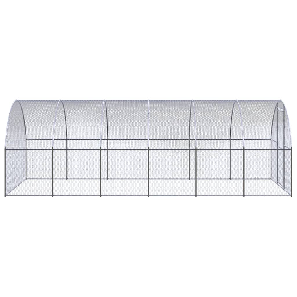 Vidaxl Chicken Run 3x6x2 m verzinkter Stahl