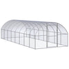 Vidaxl Chicken Run 3x8x2 m verzinkter Stahl