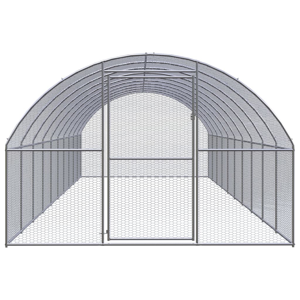 Vidaxl Chicken Run 3x10x2 m verzinkter Stahl
