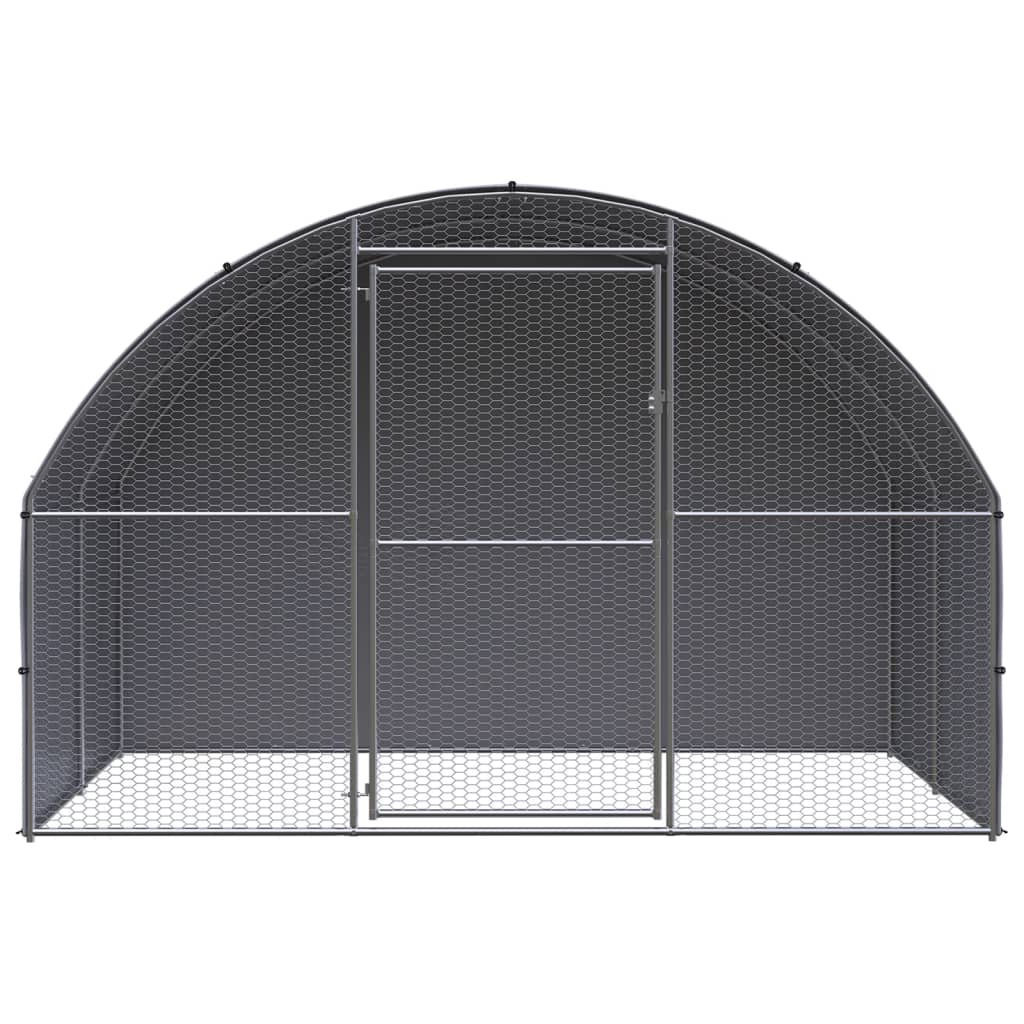 Vidaxl Chicken Run 3x2x2 m verzinkter Stahl