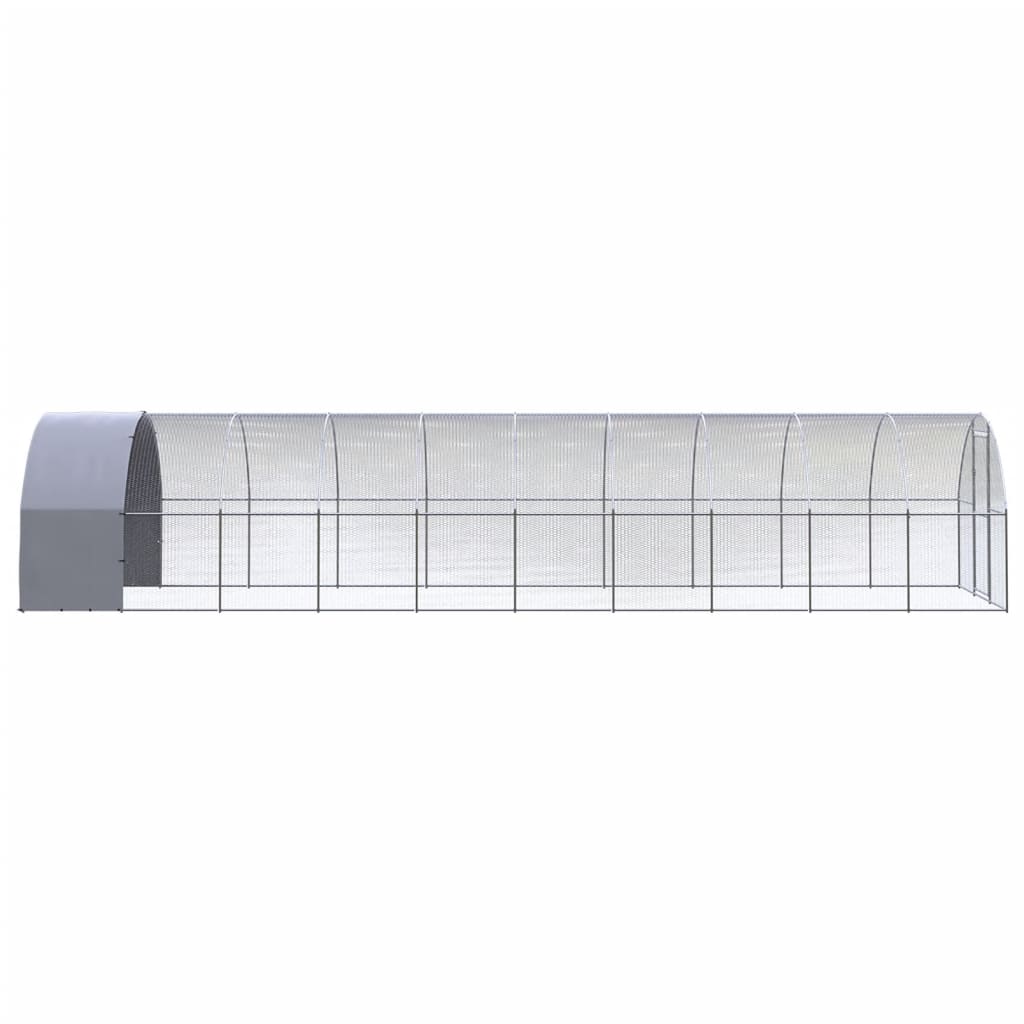 Vidaxl Chicken Run 3x10x2 m verzinkter Stahl