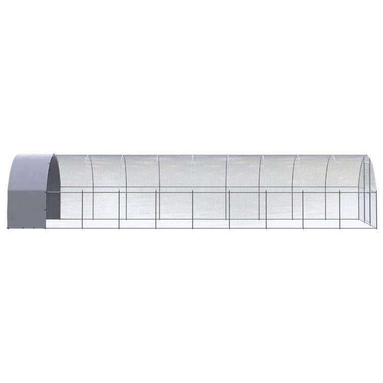Vidaxl Chicken Run 3x10x2 m verzinkter Stahl