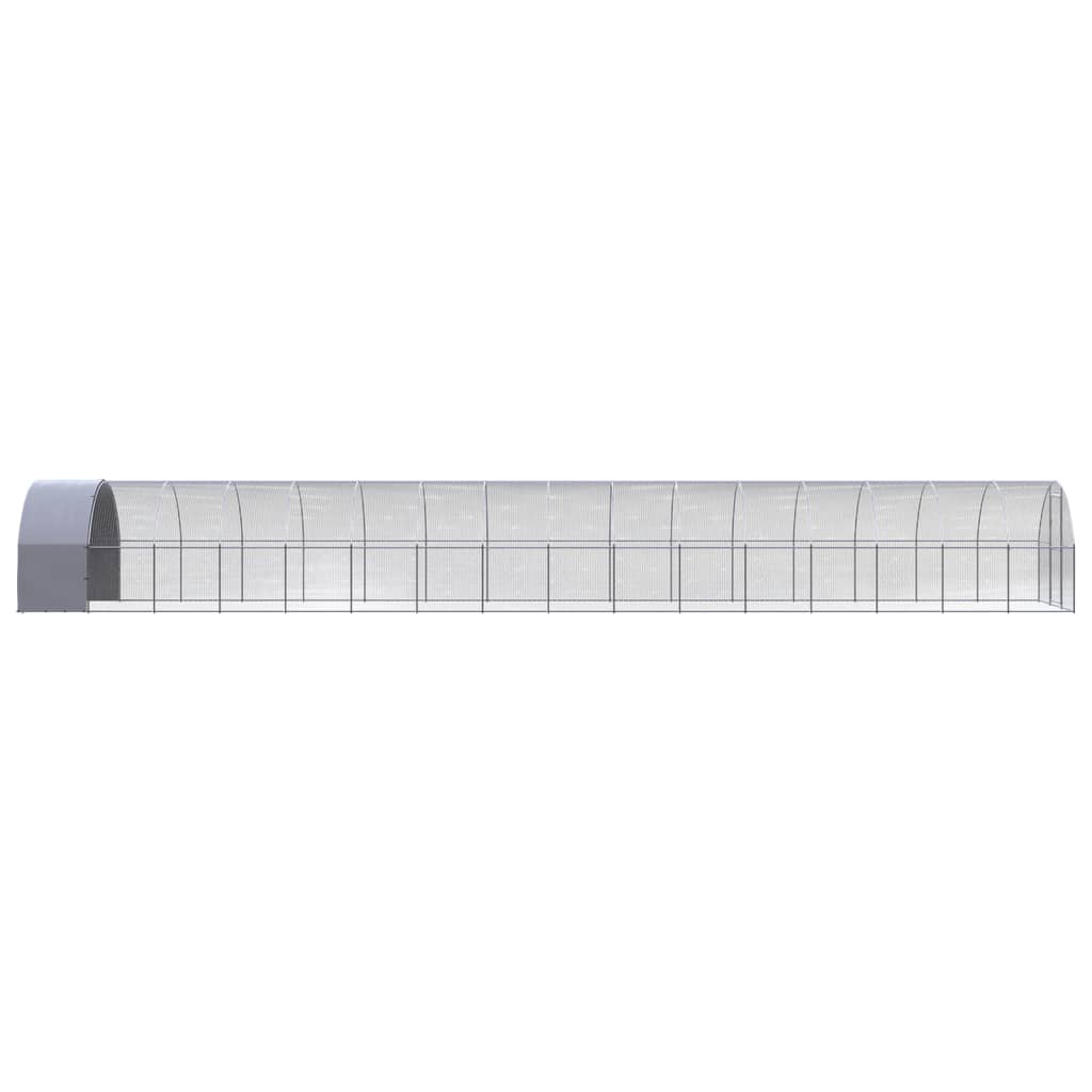 Vidaxl Chicken Run 3x16x2 m verzinkter Stahl