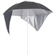 VIDAXL Strandparasol mit Seitenwänden 215 cm Anthrazit -ausgelöst