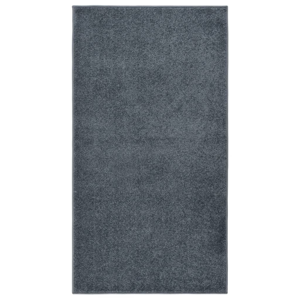 VIDAXL RUV KORTPOLIG 80x150 cm Anthrazit -ausgelöst