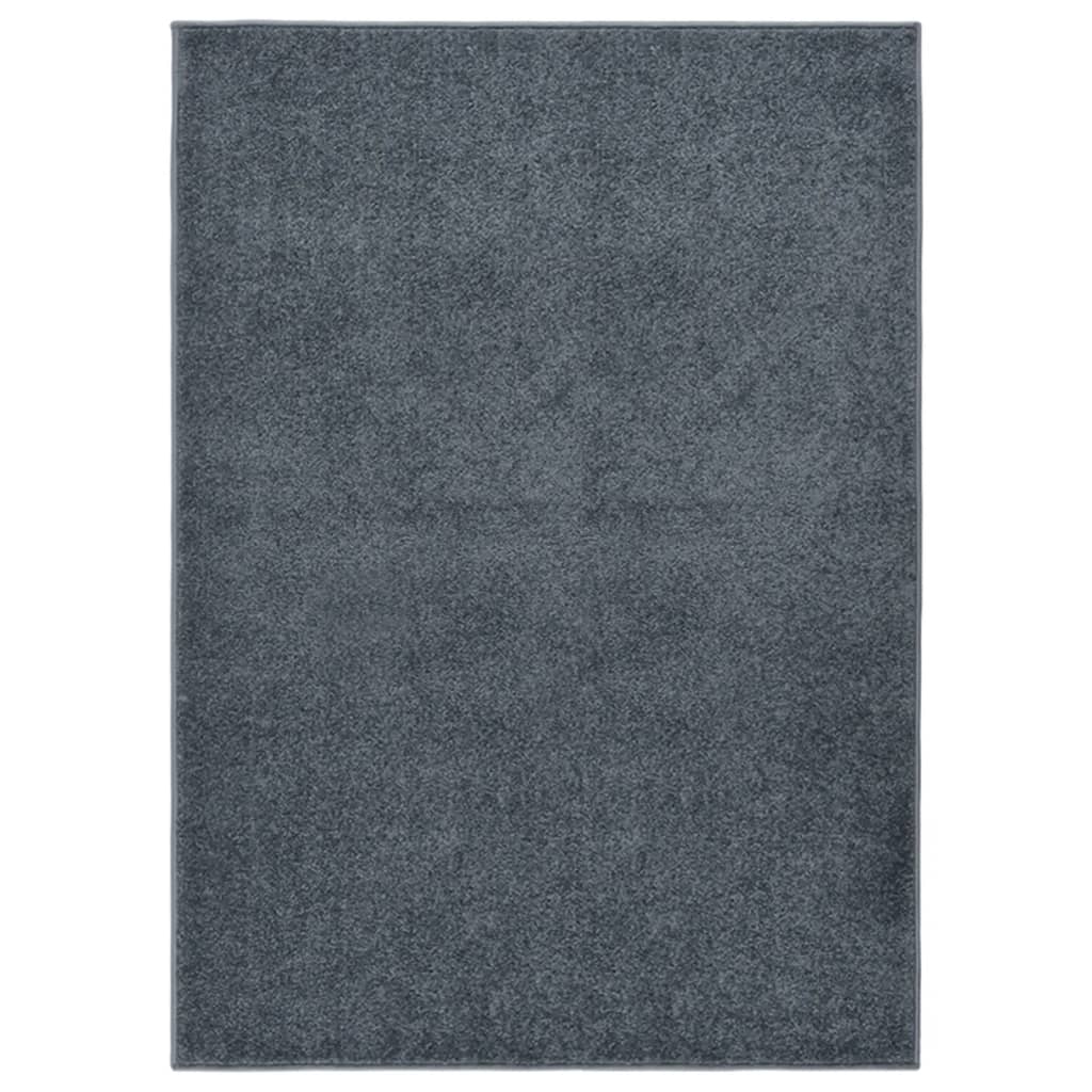 Vidaxl Teppich Kortpolig 140x200 cm Anthrazit -ausgelöst