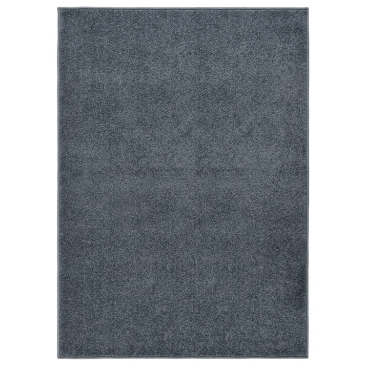 Vidaxl Teppich Kortpolig 140x200 cm Anthrazit -ausgelöst
