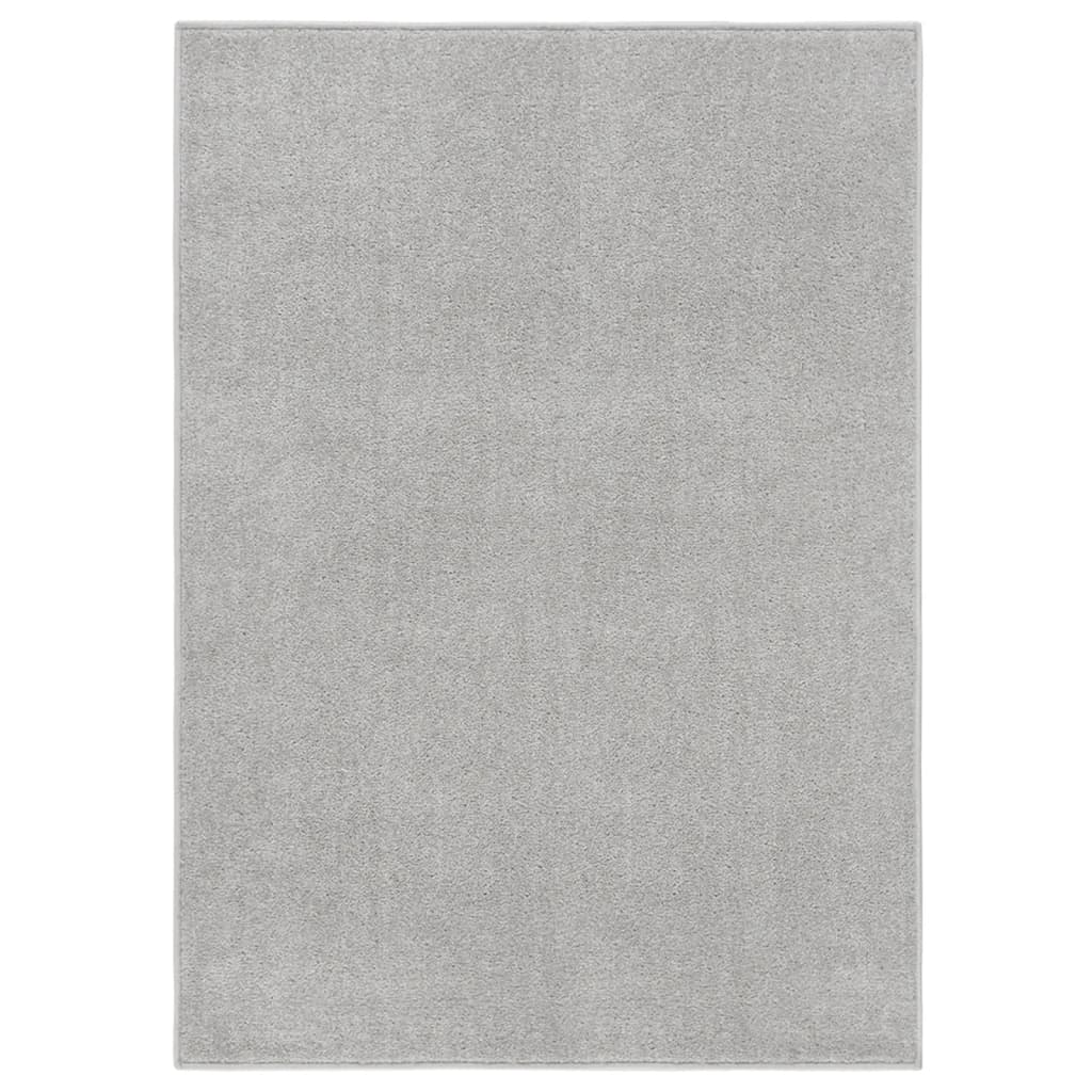 Vidaxl Teppich Kortpolig 120x170 cm hellgrau