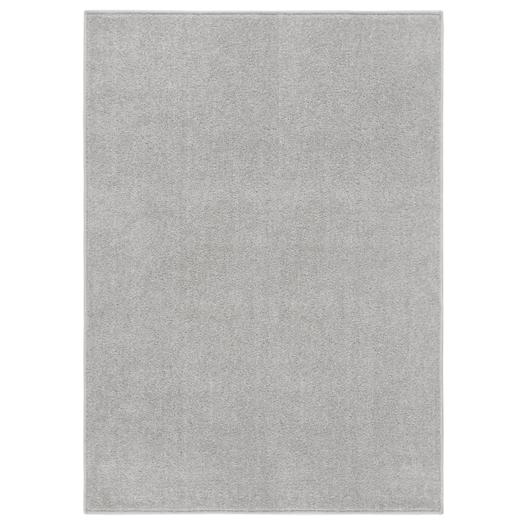 Vidaxl Teppich Kortpolig 140x200 cm hellgrau