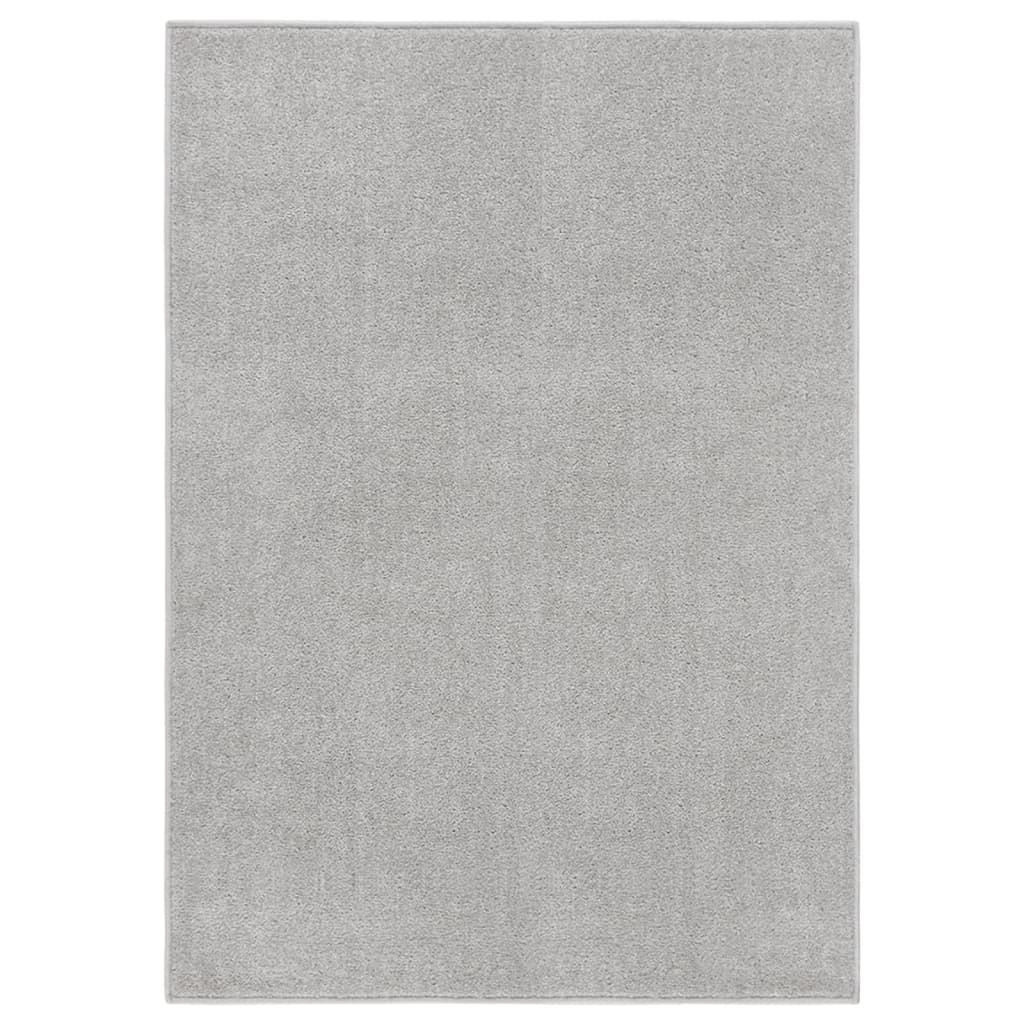 Vidaxl Teppich Kortpolig 240x340 cm hellgrau