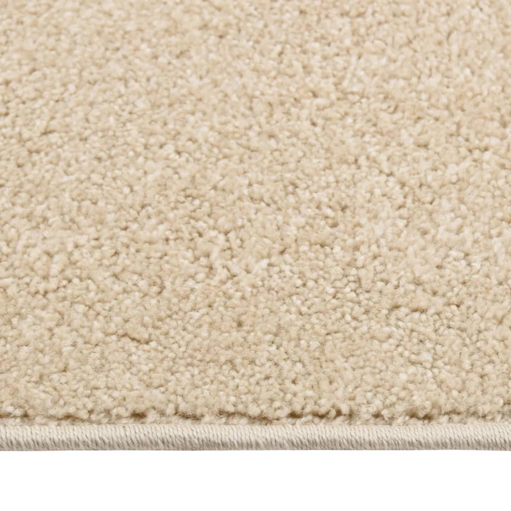 Vidaxl Teppich Kortpolig 80x150 cm Beige