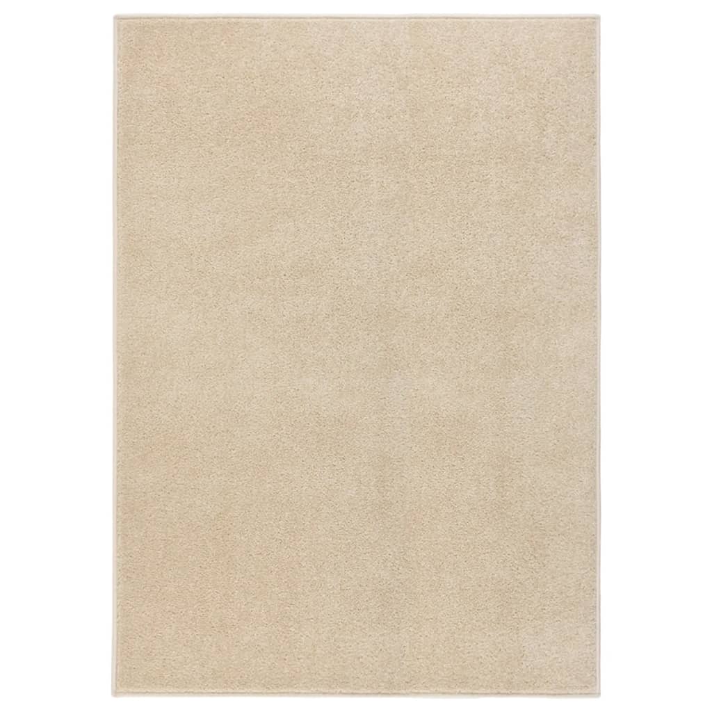 Vidaxl Teppich Kortpolig 140x200 cm Beige