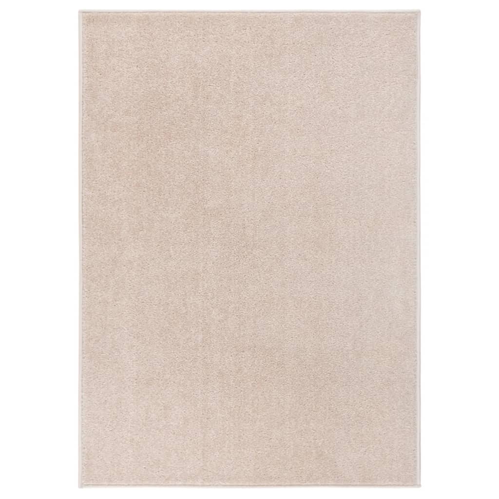 Vidaxl Teppich Kortpolig 120x170 cm dunkler Beige