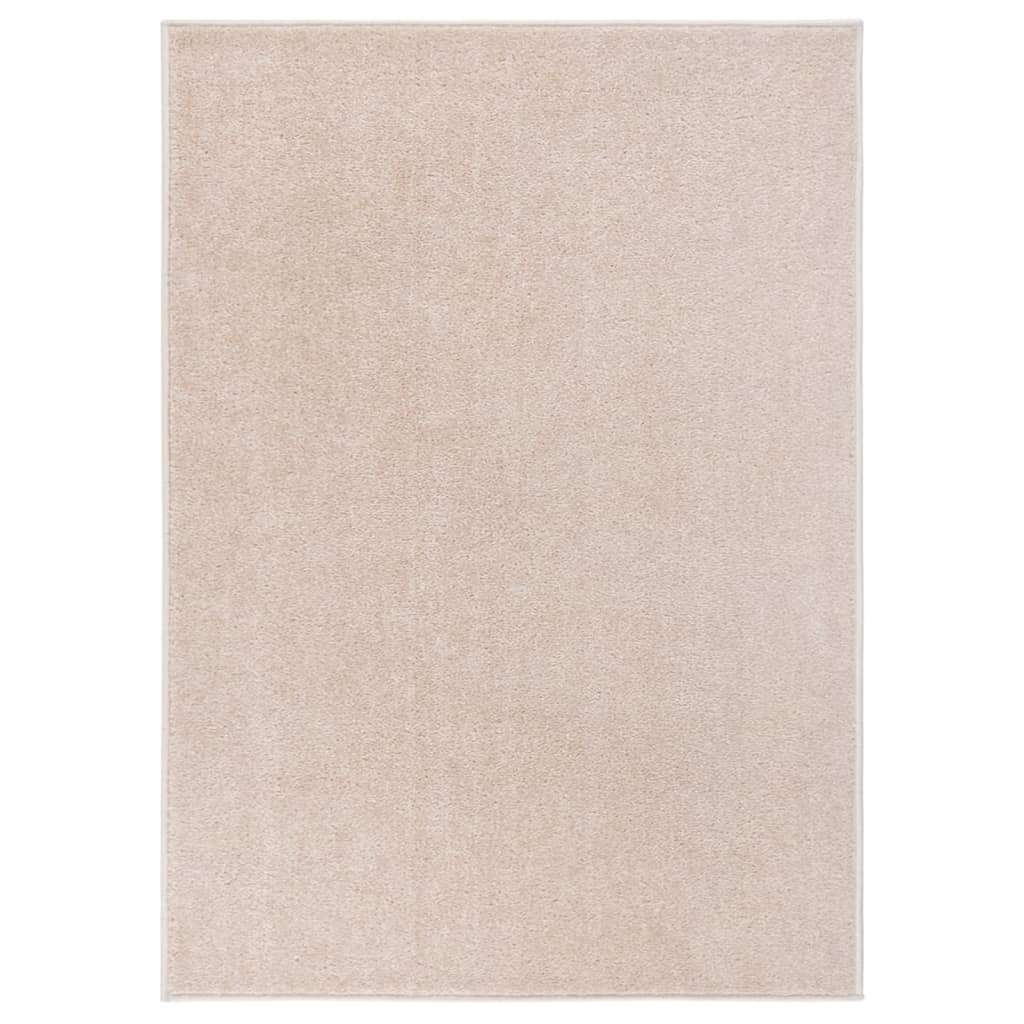 Vidaxl Teppich Kortpolig 140x200 cm dunkler Beige