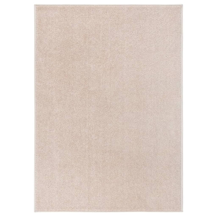 Vidaxl Teppich Kortpolig 140x200 cm dunkler Beige