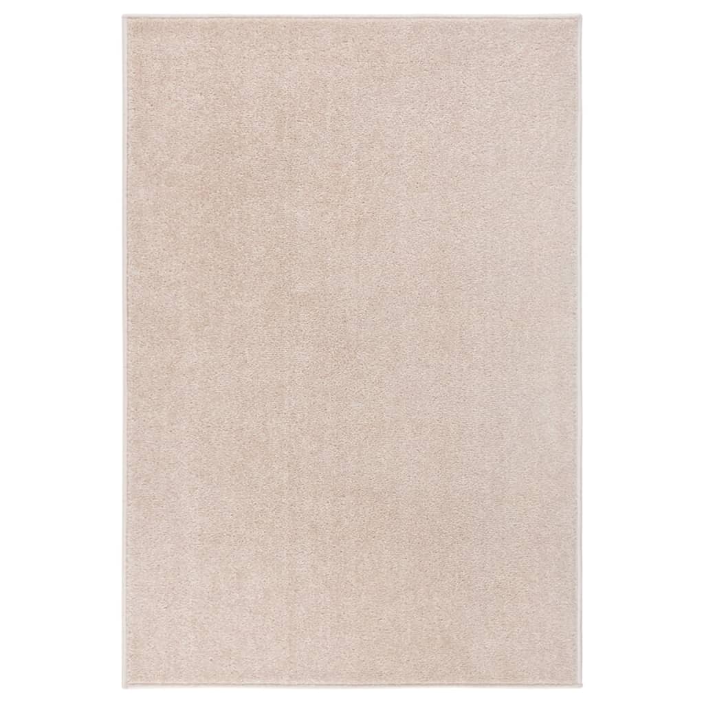 Vidaxl Teppich Kortpolig 160x230 cm dunkler Beige