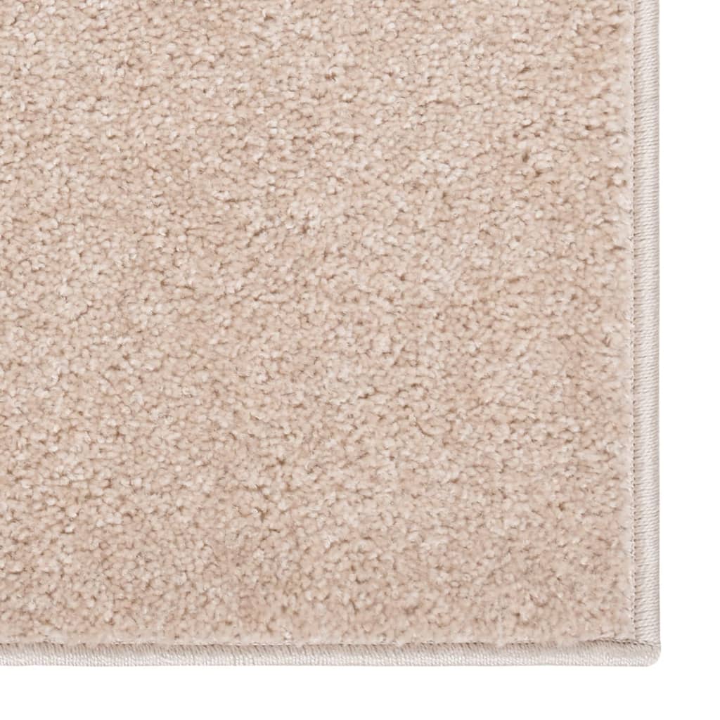 Vidaxl Teppich Kortpolig 160x230 cm dunkler Beige
