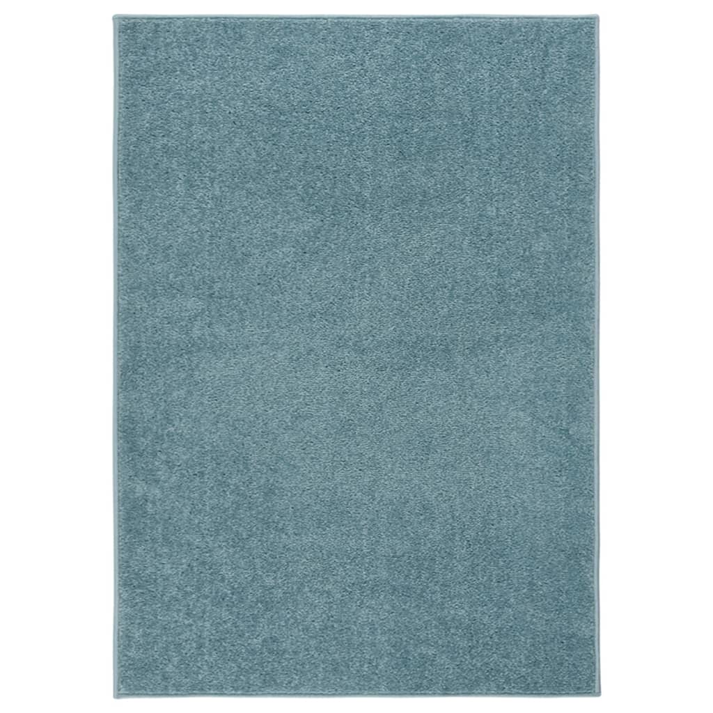 Vidaxl Teppich Kortpolig 120x170 cm blau