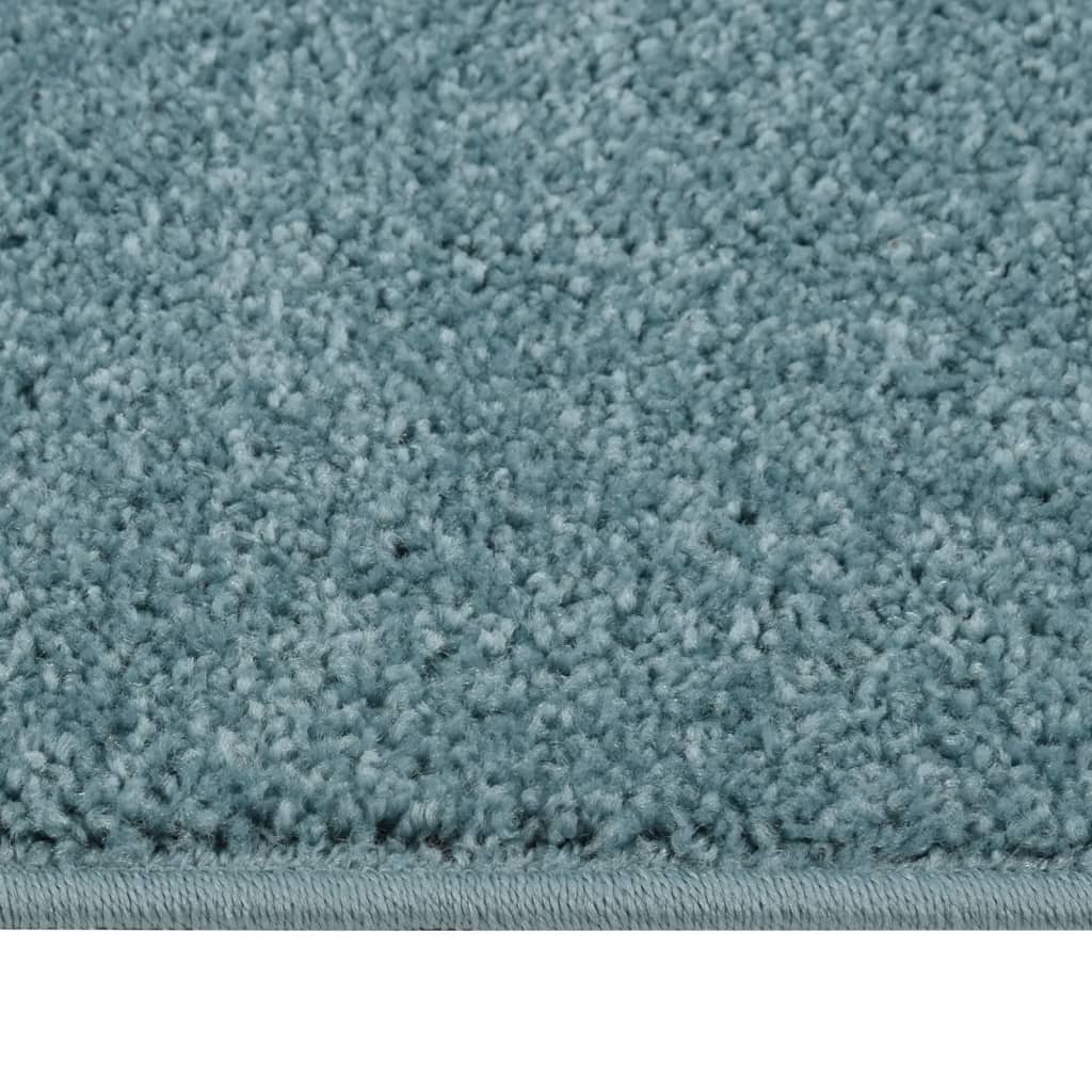 Vidaxl Teppich Kortpolig 140x200 cm blau