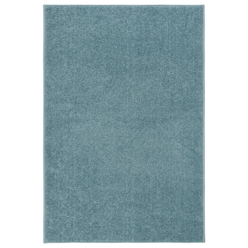 Vidaxl Teppich Kortpolig 160x230 cm blau
