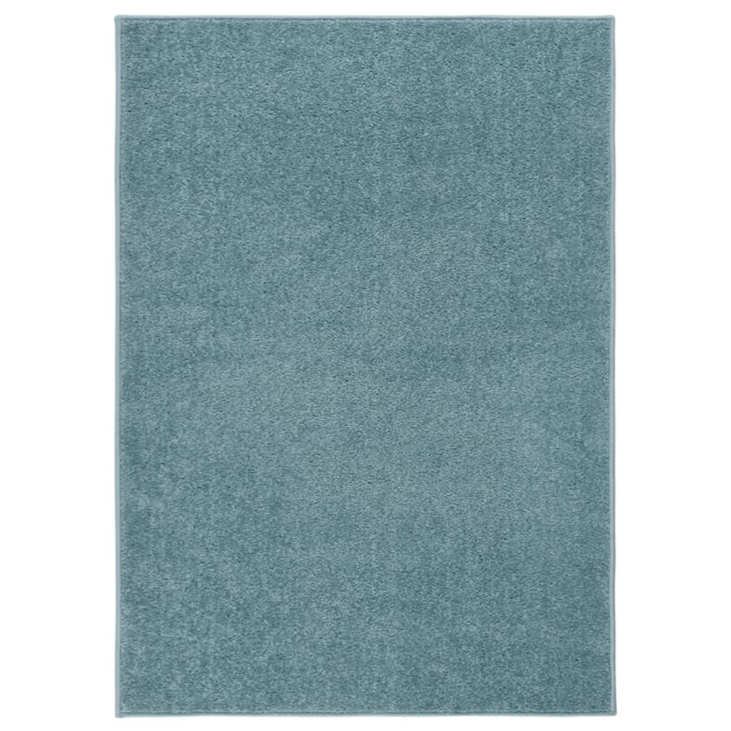 Vidaxl Teppich Kortpolig 240x340 cm blau