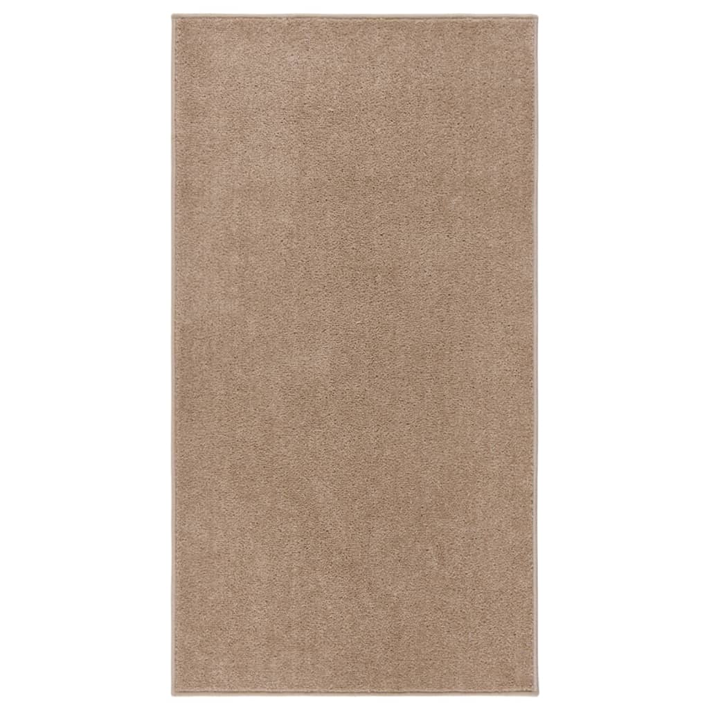 Vidaxl Teppich Kortpolig 80x150 cm Brown