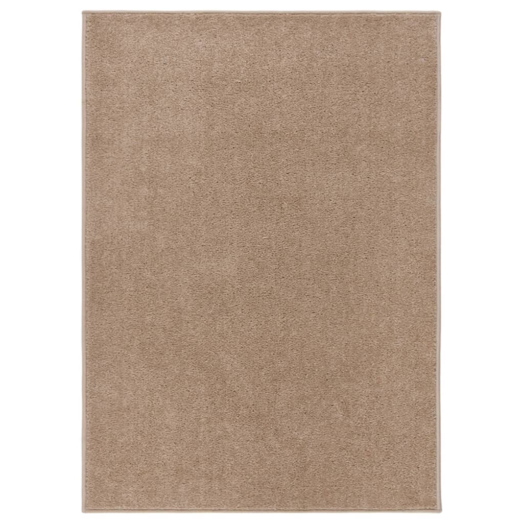 Vidaxl Teppich Kortpolig 140x200 cm Braun