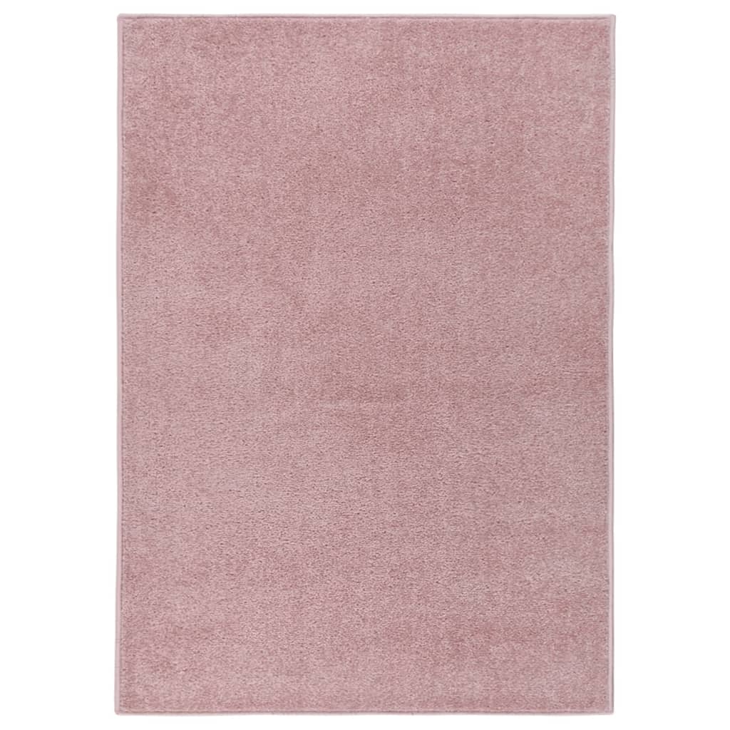Vidaxl Teppich Kortpolig 240x340 cm Pink
