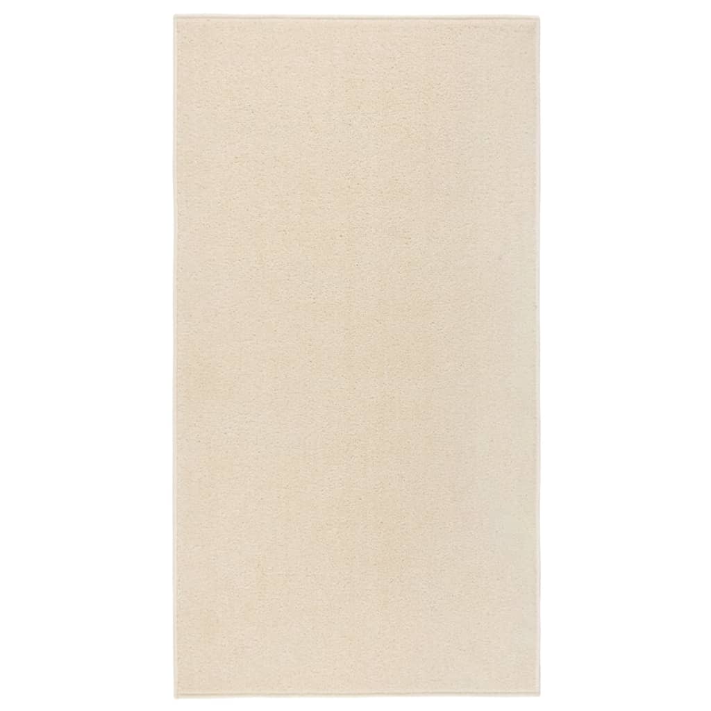 Vidaxl Teppich Kortpolig 80x150 cm Creme -Colored