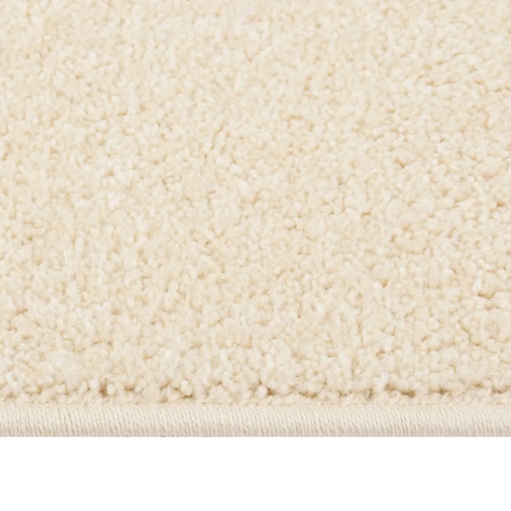 Vidaxl Teppich Kortpolig 80x150 cm Creme -Colored