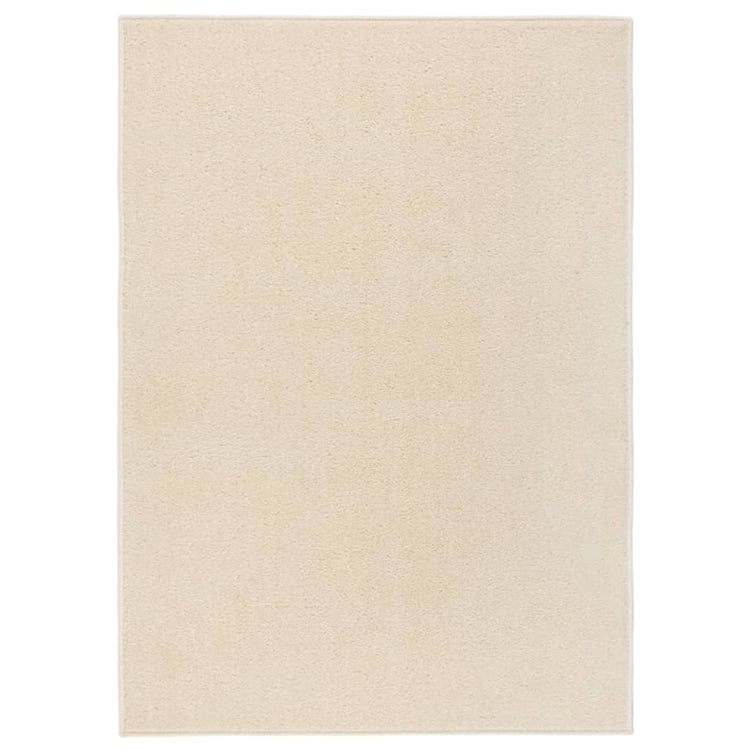Vidaxl Teppich Kortpolig 120x170 cm creme -geläutet