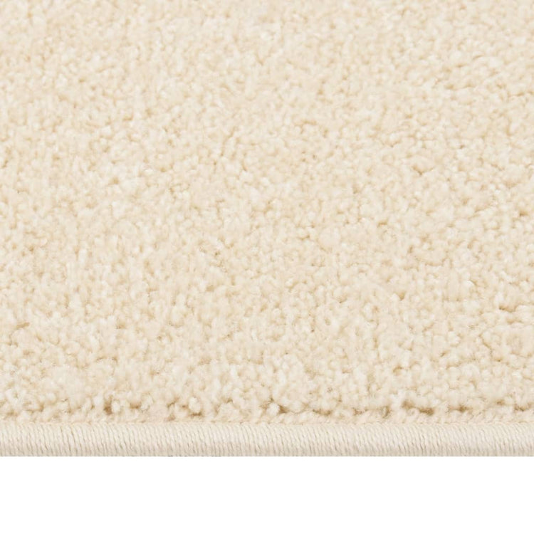 Vidaxl Teppich Kortpolig 120x170 cm creme -geläutet