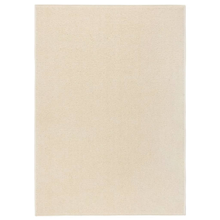 Vidaxl Teppich Kortpolig 140x200 cm cremefarben