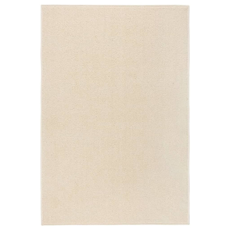 Vidaxl Teppich Kortpolig 160x230 cm creme -gepflegt